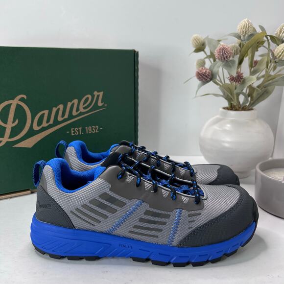 Danner Other - Danner Run Time 3" Composite Non-Metallic Toe Sneaker Gray/Blue 12381 Women 7.5M